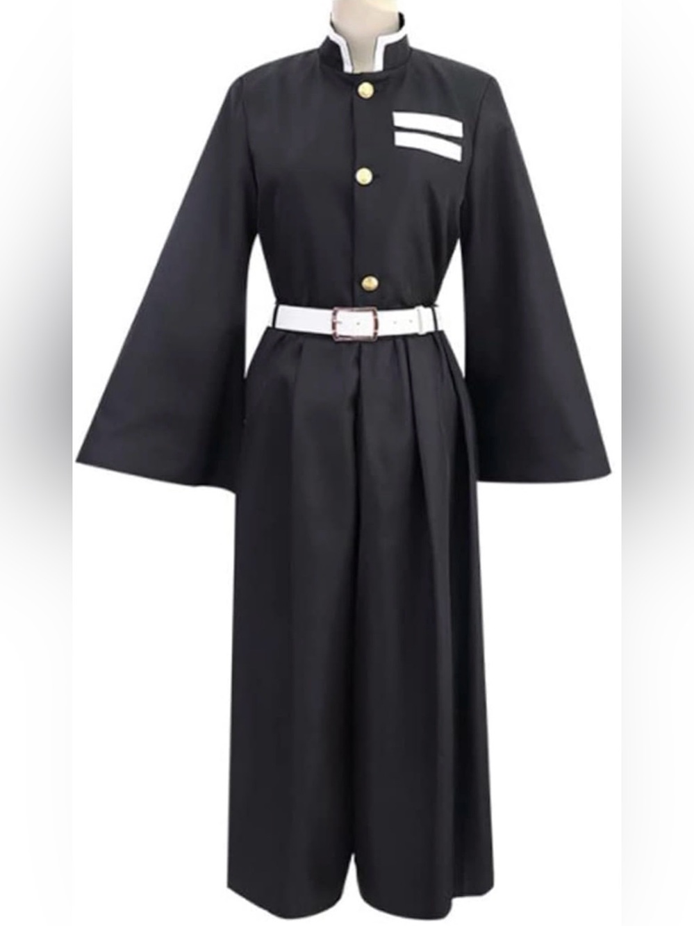 Sword Valley Murichiro Tokito Cosplay Costume Anime Black Adult Medium NEW